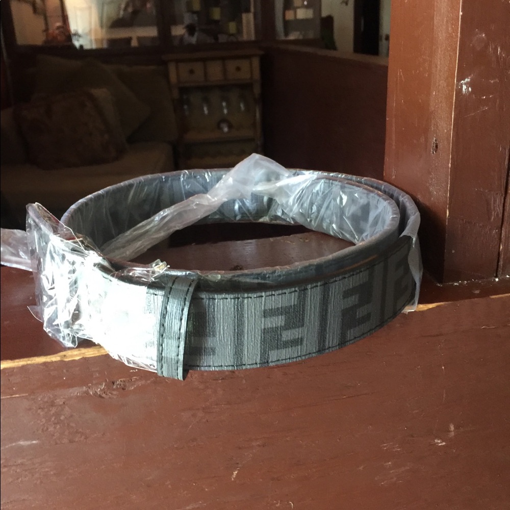 Black and gray FF belt